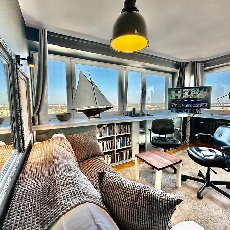 Super Apartament Grey Centrum 2X Metro Fast Wifi 300 Mbs Netflix Appletv Smarttv Spotify Panorama Miasta Varşova Dış mekan fotoğraf