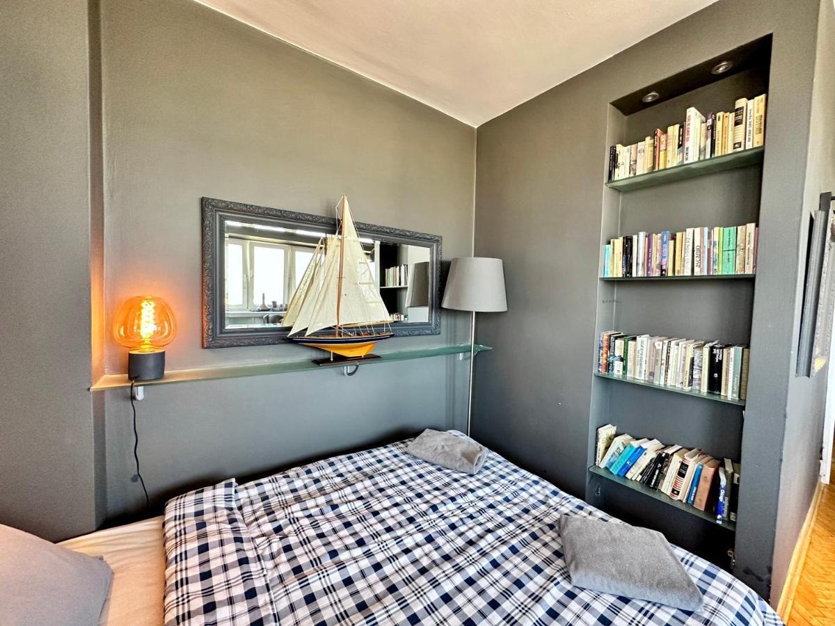 Super Apartament Grey Centrum 2X Metro Fast Wifi 300 Mbs Netflix Appletv Smarttv Spotify Panorama Miasta Varşova Dış mekan fotoğraf