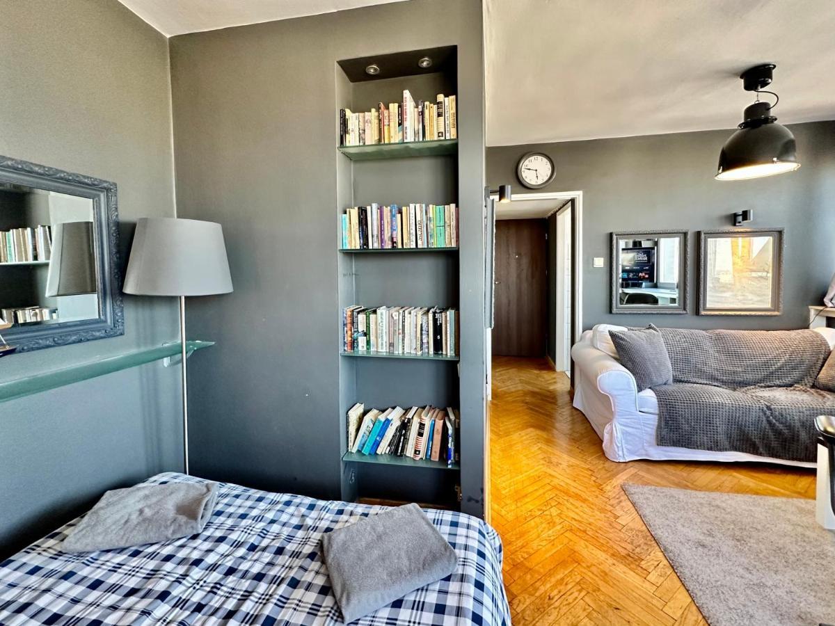 Super Apartament Grey Centrum 2X Metro Fast Wifi 300 Mbs Netflix Appletv Smarttv Spotify Panorama Miasta Varşova Dış mekan fotoğraf