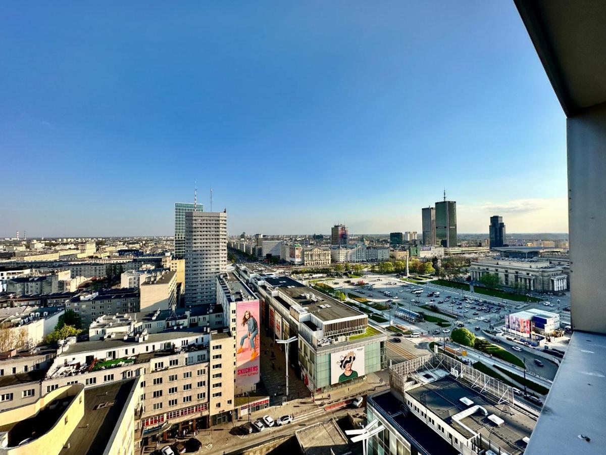 Super Apartament Grey Centrum 2X Metro Fast Wifi 300 Mbs Netflix Appletv Smarttv Spotify Panorama Miasta Varşova Dış mekan fotoğraf