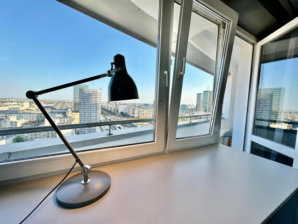 Super Apartament Grey Centrum 2X Metro Fast Wifi 300 Mbs Netflix Appletv Smarttv Spotify Panorama Miasta Varşova Dış mekan fotoğraf