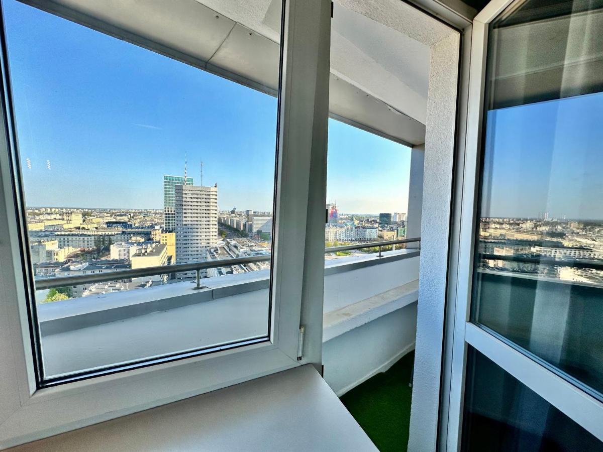 Super Apartament Grey Centrum 2X Metro Fast Wifi 300 Mbs Netflix Appletv Smarttv Spotify Panorama Miasta Varşova Dış mekan fotoğraf