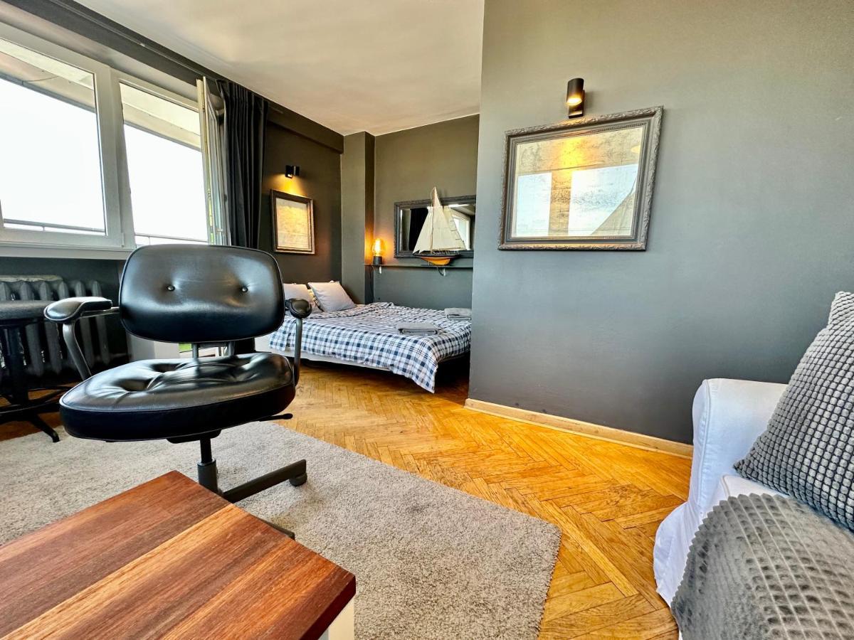 Super Apartament Grey Centrum 2X Metro Fast Wifi 300 Mbs Netflix Appletv Smarttv Spotify Panorama Miasta Varşova Dış mekan fotoğraf